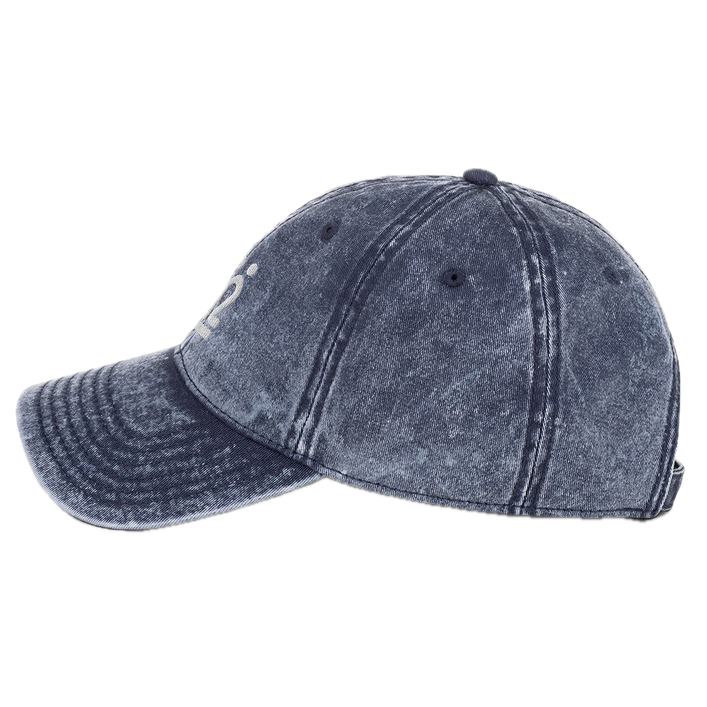 7 - Vintage Cap, Blue – embroidered tattoo cap from Mikael Ramgard’s private tattoo studio in Sydney.