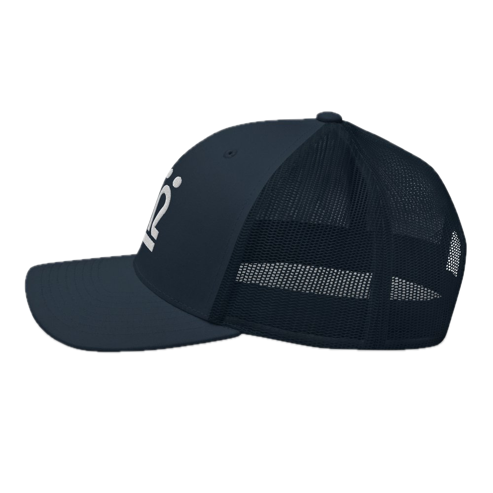 10 - Trucker Cap, Navy – breathable mesh tattoo cap from Mikael Ramgard’s private tattoo studio in Sydney.