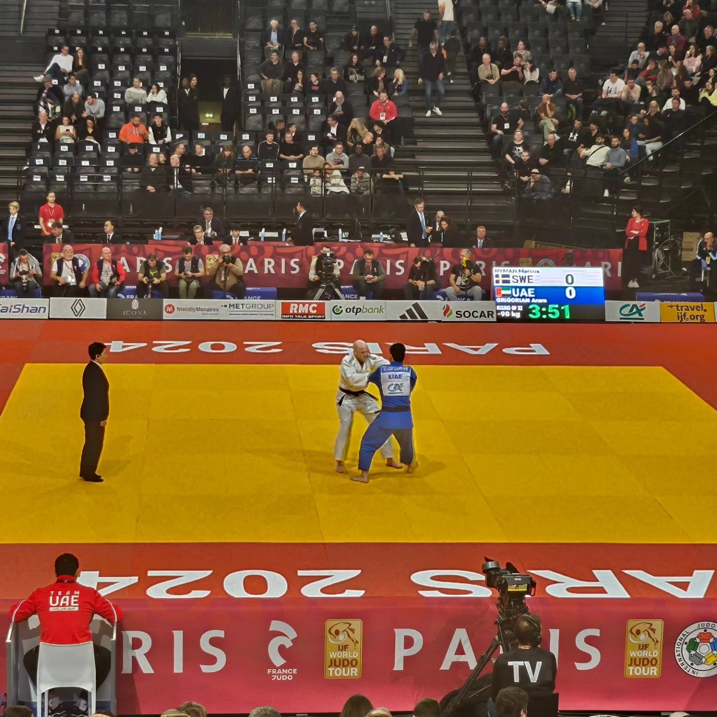 Ig&aring;r var sista dagen p&aring; turneringen 🥋🇨🇵 Idag b&ouml;rjar tr&auml;ningsl&auml;gret !

#judosweden
#judoparis 
#judo 
#judofamily 
#fysio
#massage
#Malm&ouml;
#PARIS