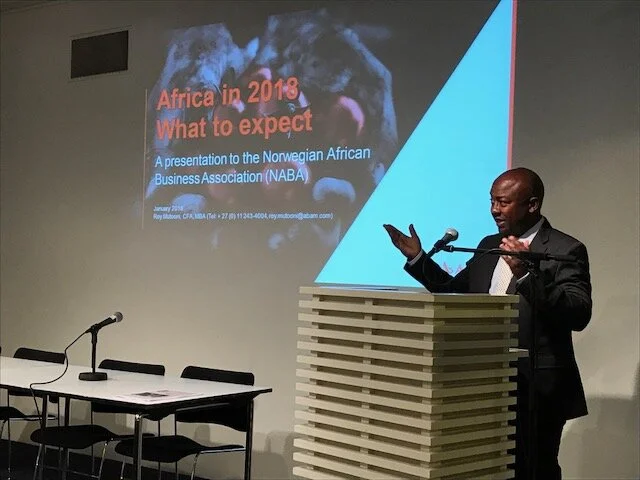  Roy Mutooni,&nbsp;Analyst, ABSA Africa fund gave the economic outlook for Africa in 2018. 