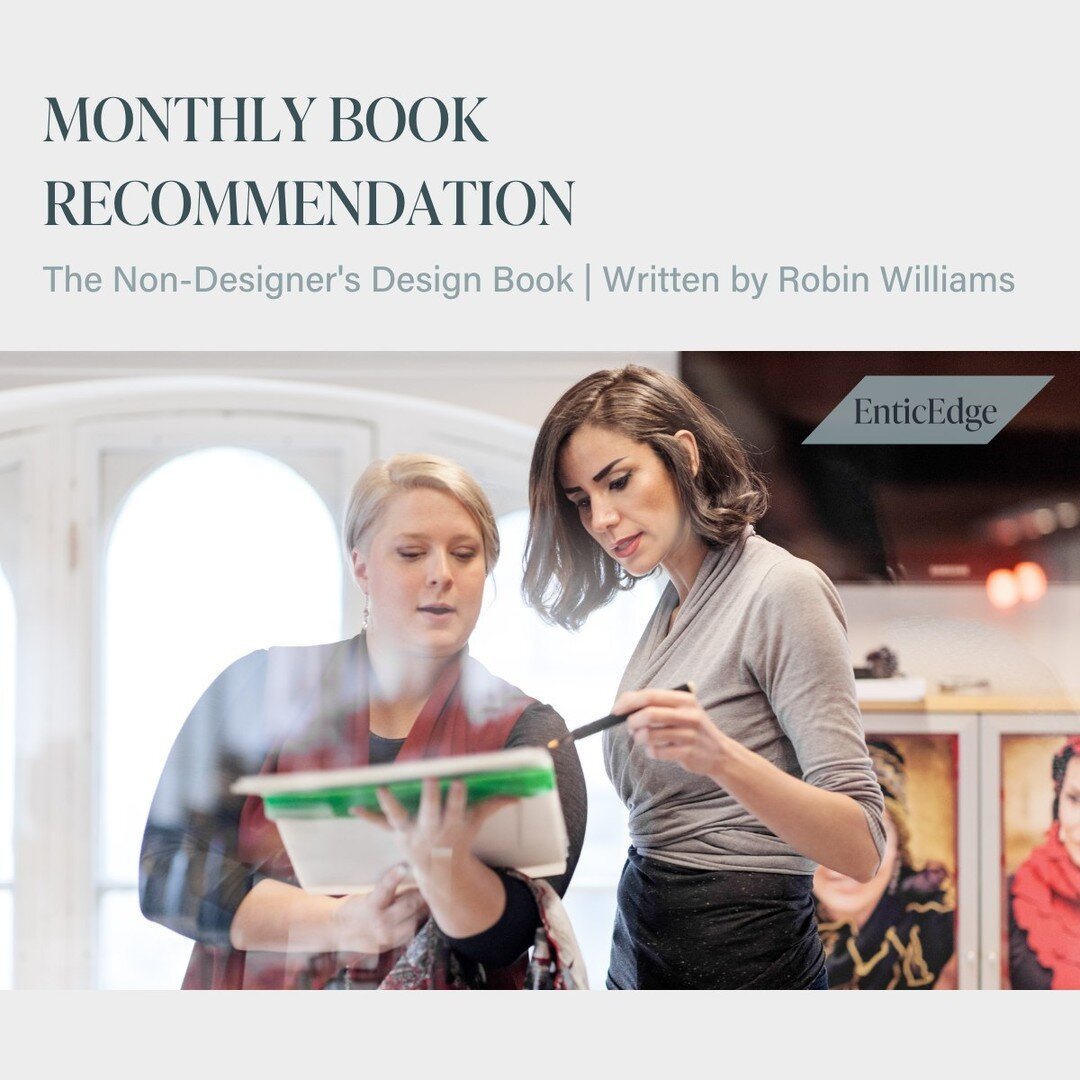 Monthly book recommendation: The Non-Designer's Design Book by Robin Williams.

A great resource for any teams looking to better understand why some designs work and others just don't feel quite right. Williams provides great examples and straightfor