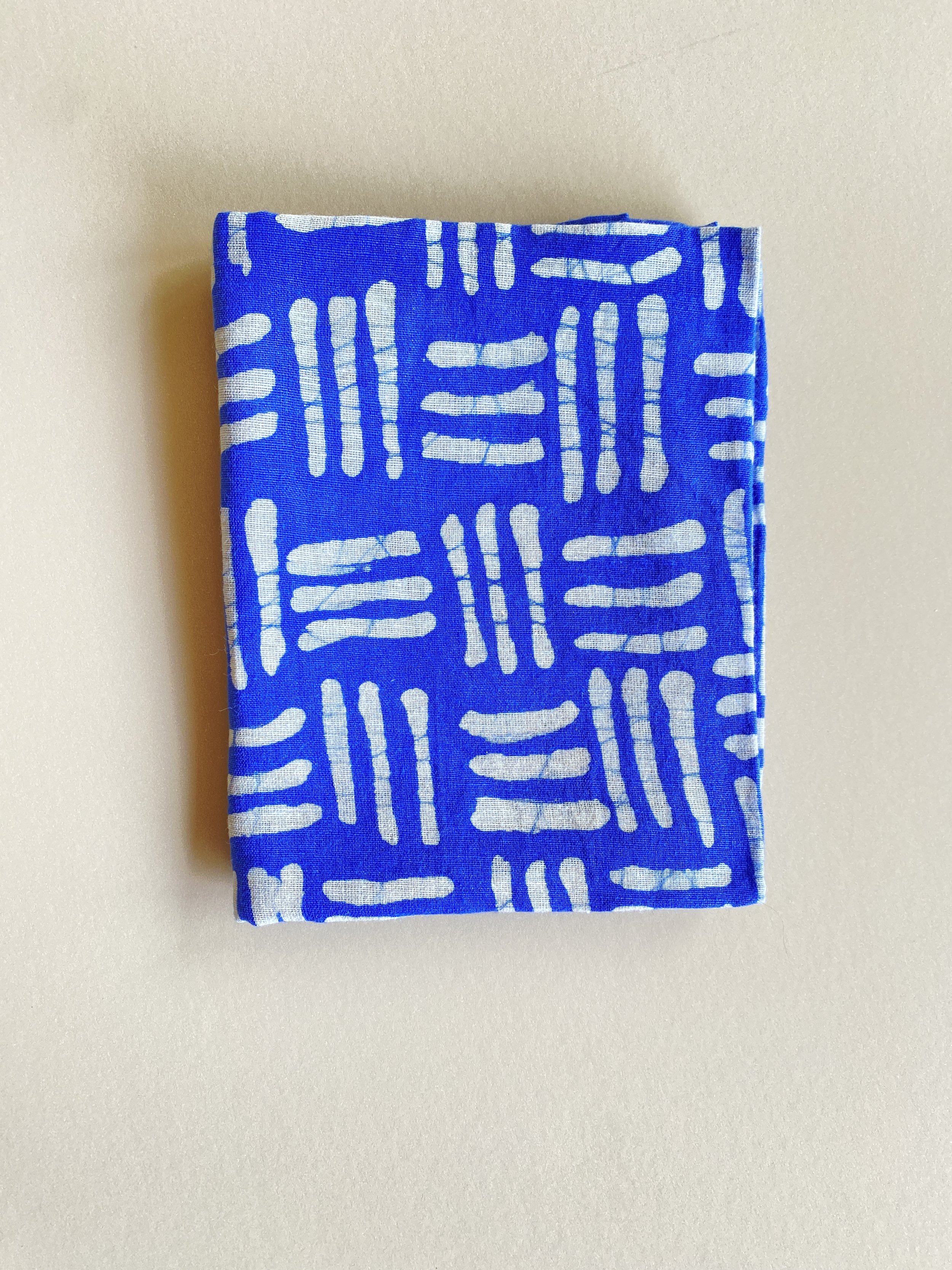 cornflower blue cotton handkerchief