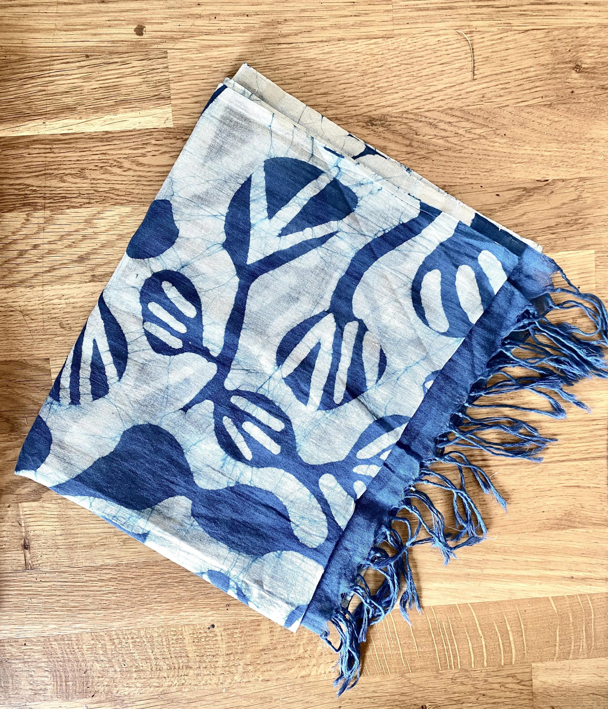 fine cotton batik scarf