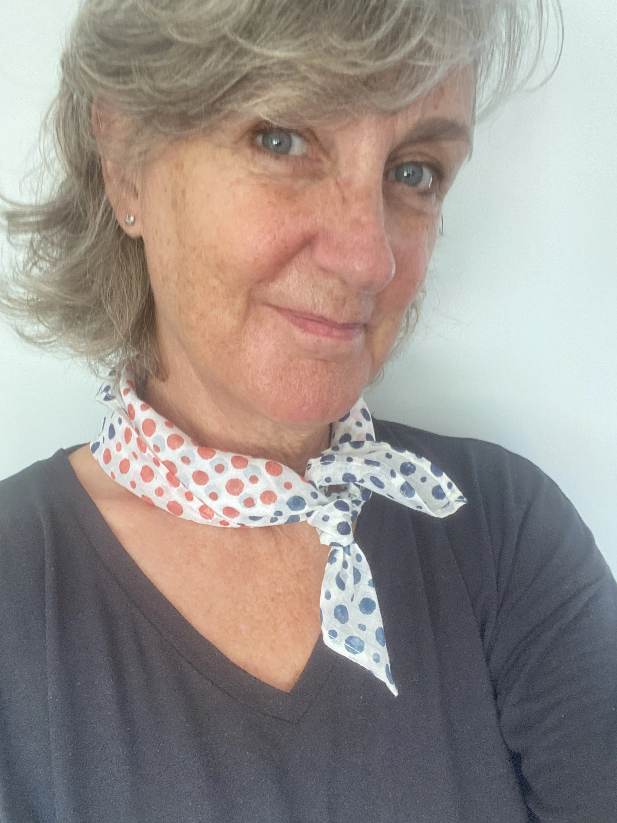 fine cotton neckerchief spot design