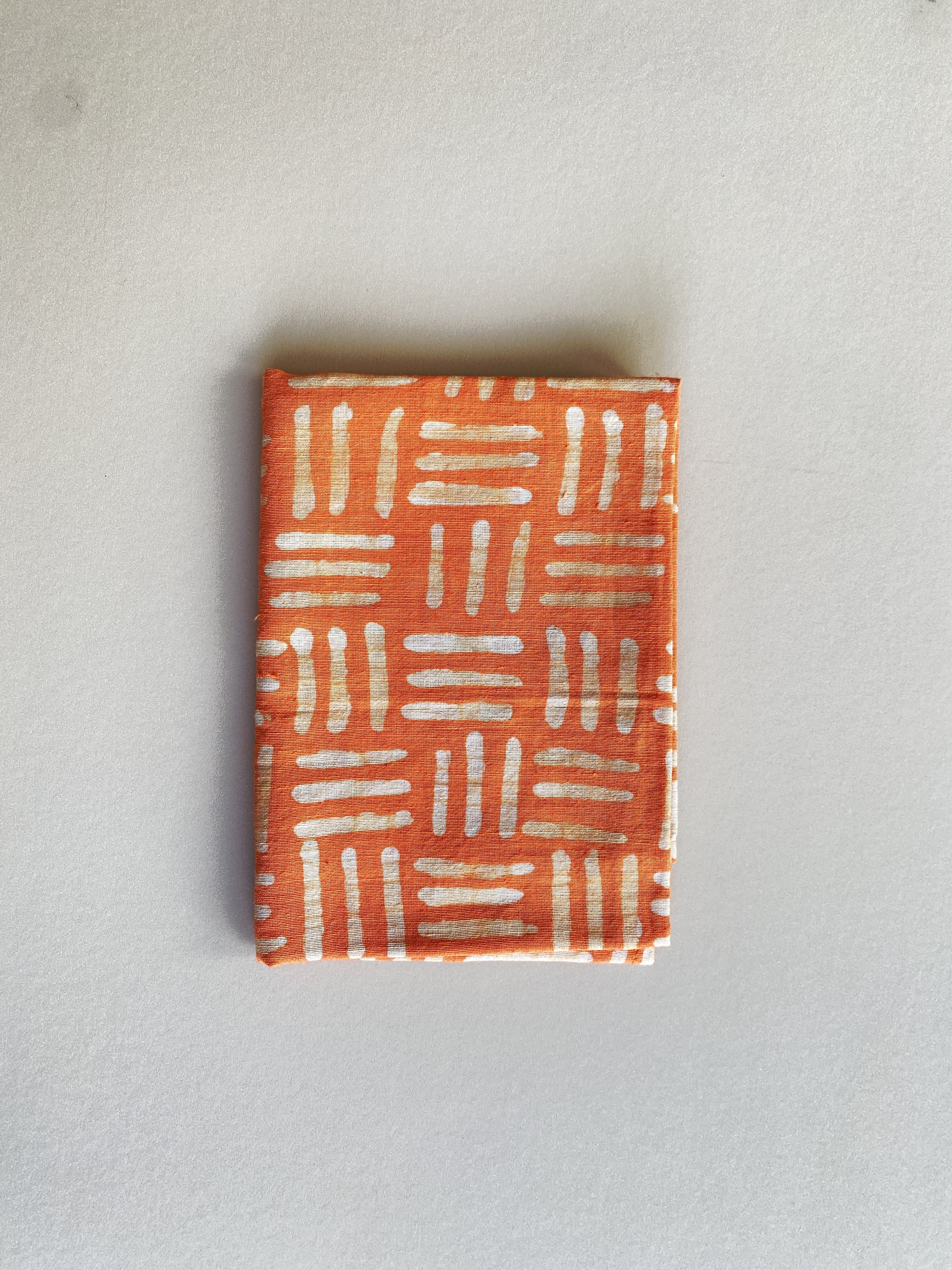 melon orange cotton handkerchief