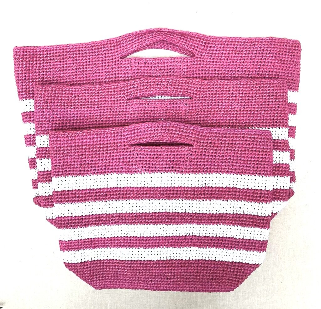 pink basket clutch bags