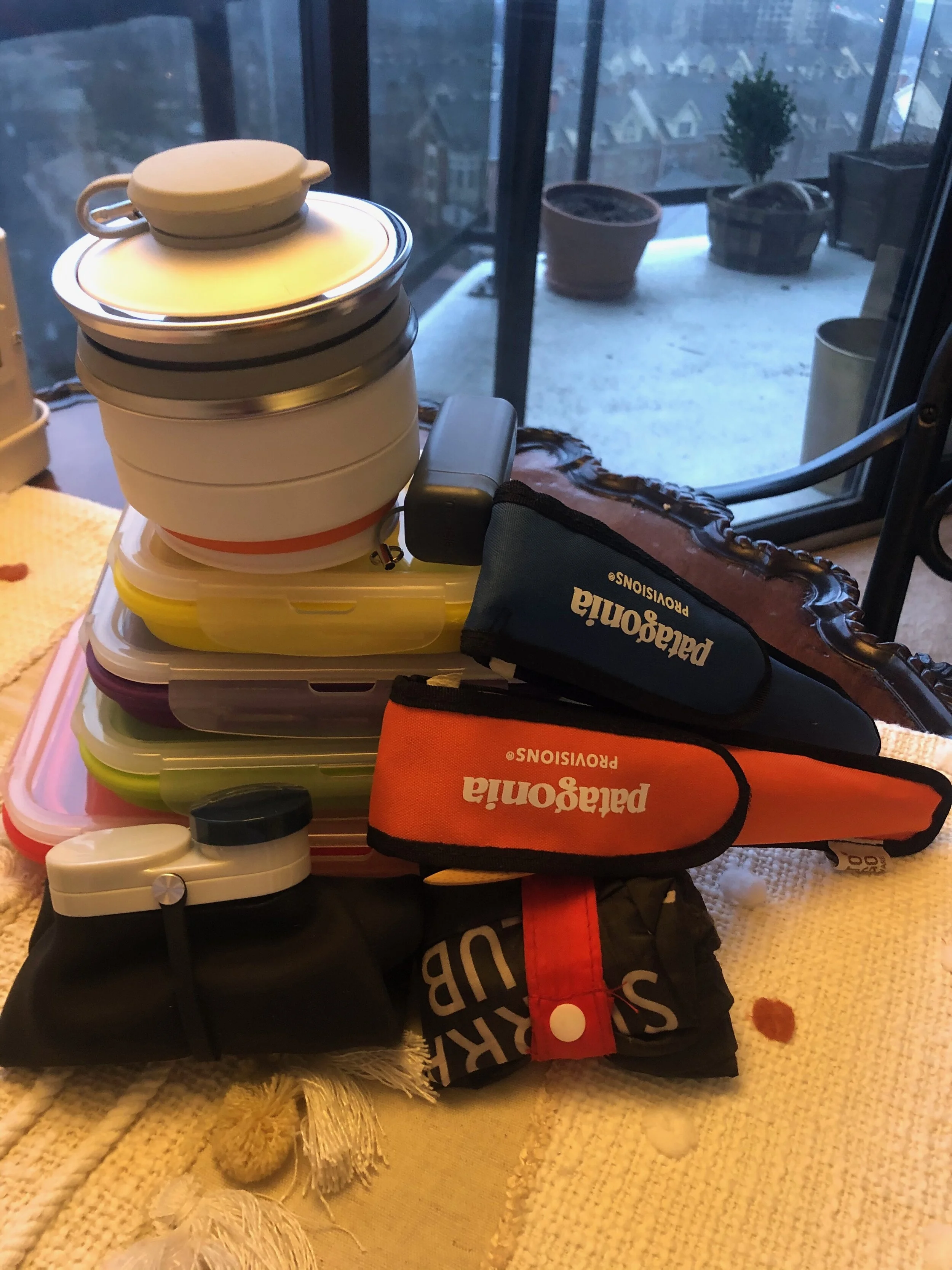 The essentials before they are packed up…