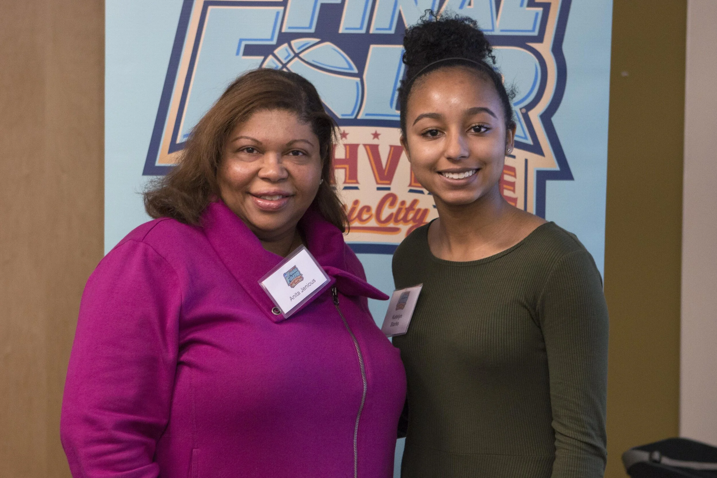 Academy 6 mentor Anita Jenious and Katelyn Starks