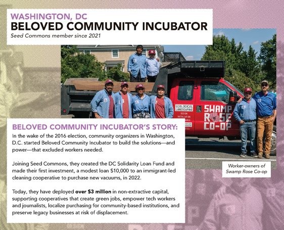 Beloved Community Incubator featured in the “Seed Commons Impact Report”