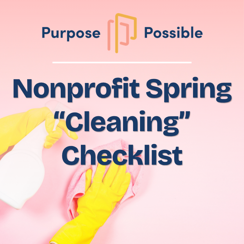 Nonprofit Spring Checklist