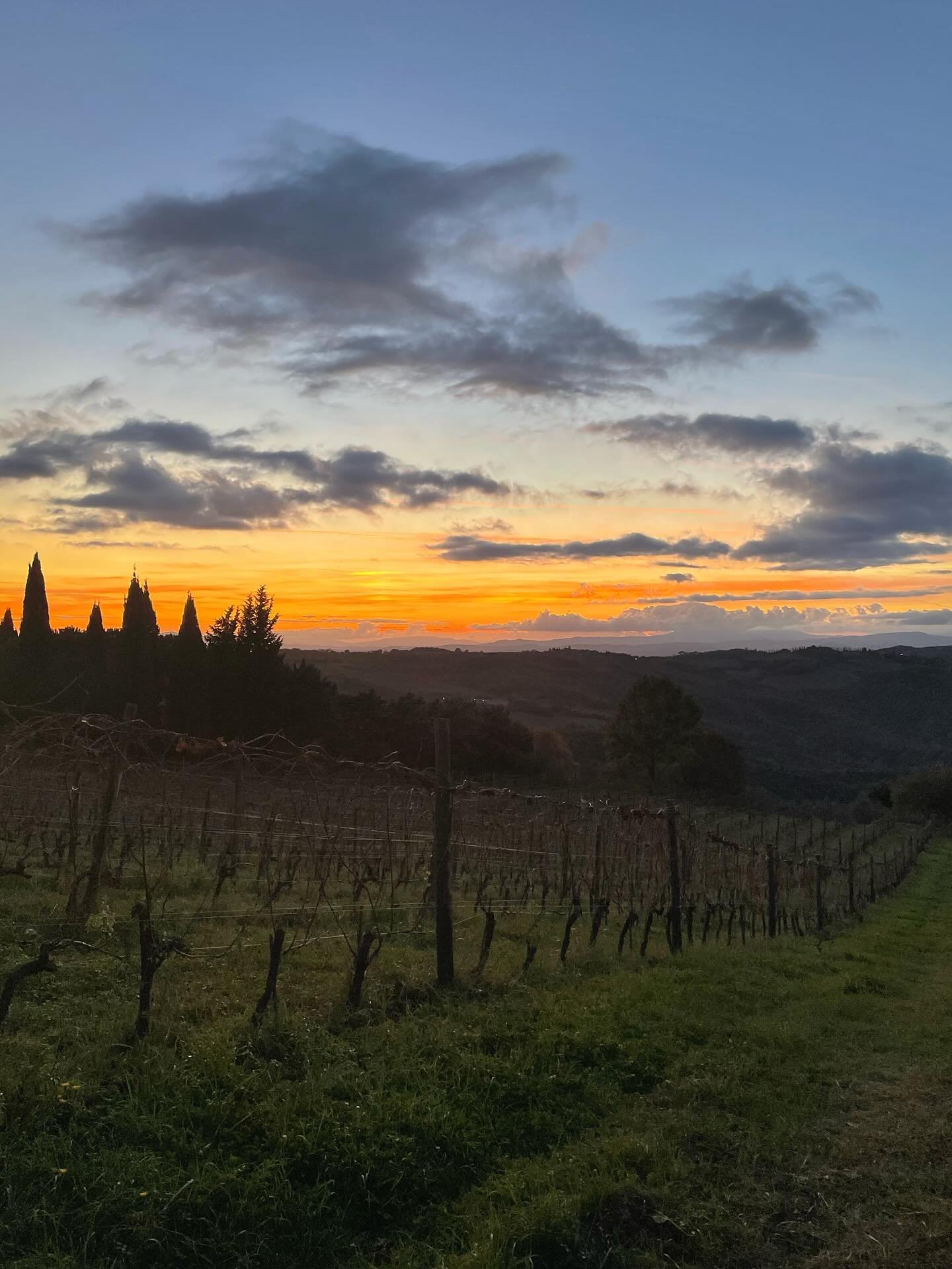 Sunset on November 13th at Le Due Porte.