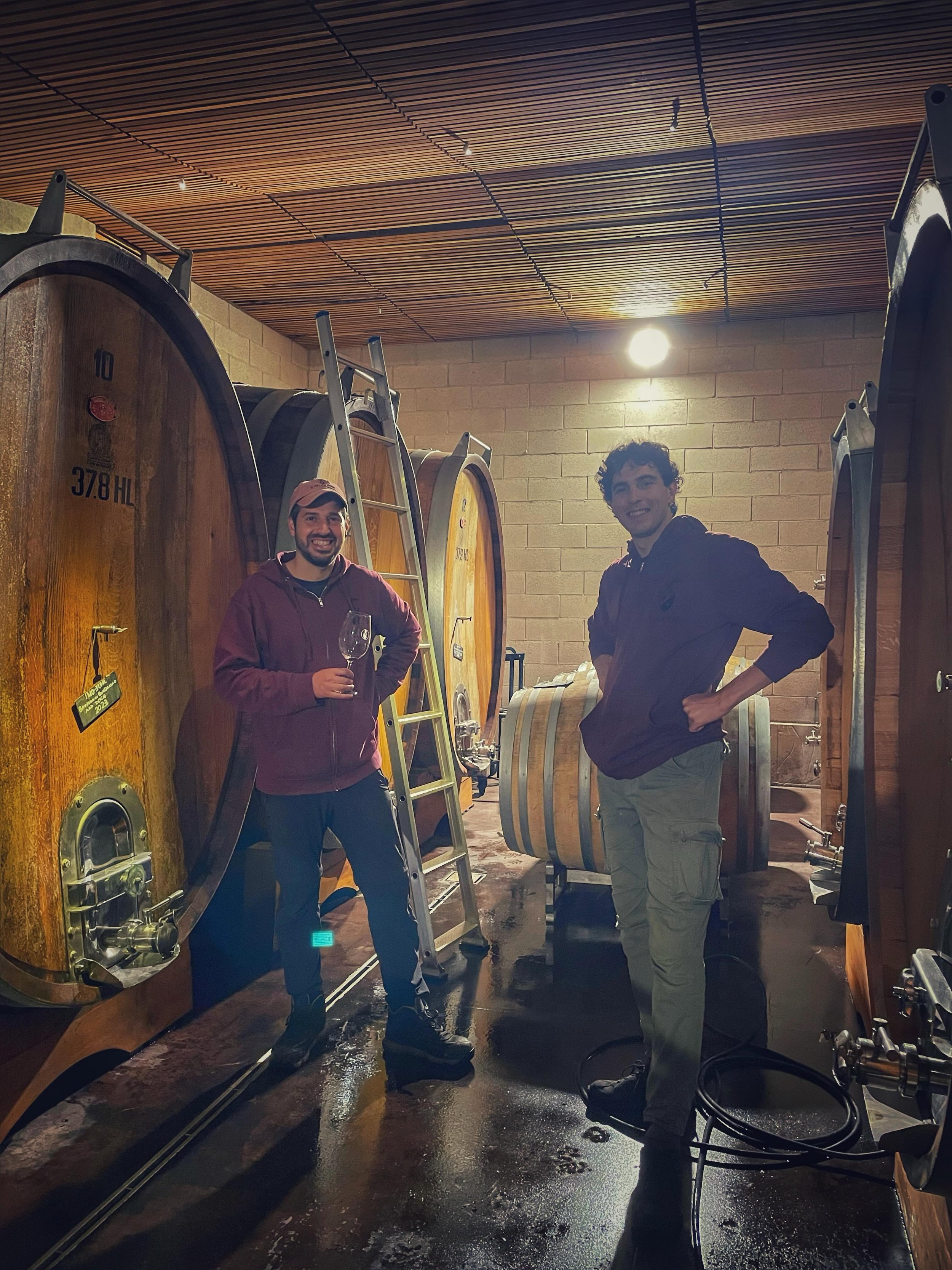 It&rsquo;s pouring down here in Montalcino... all we can do is stay in the cellar&hellip;.