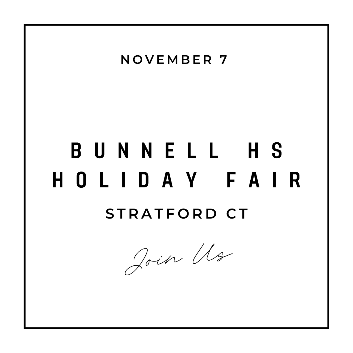 Bunnell HS Holiday Fair         1 Bulldog Blvd, Stratford CT 06614