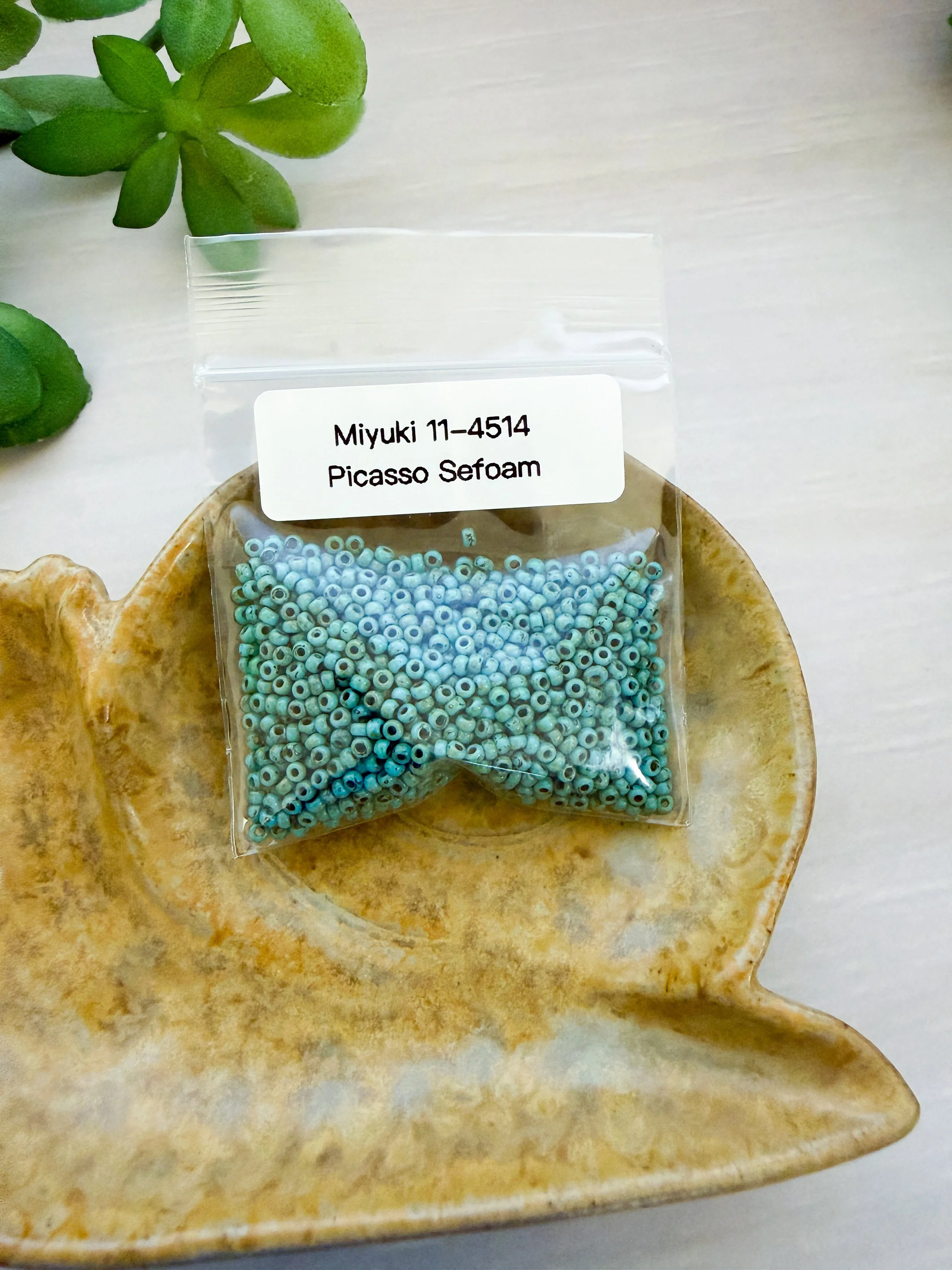 11-4514 Picasso Sea Foam Miyuki 11/0 Round Seed Beads