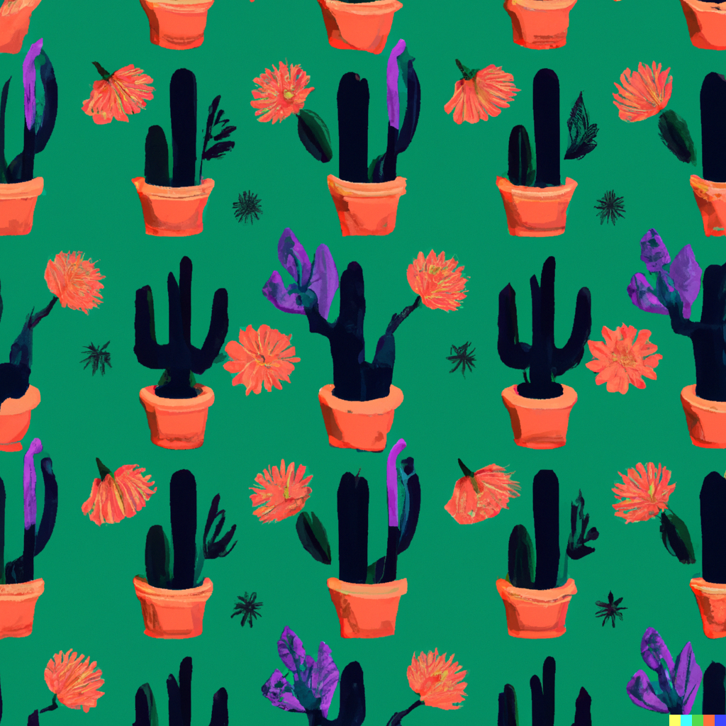 DALL·E 2023-03-09 13.22.31 - A repeating pattern of cactus and flowers .png