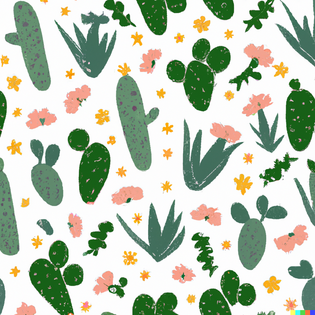 DALL·E 2023-03-09 13.22.29 - A repeating pattern of cactus and flowers .png