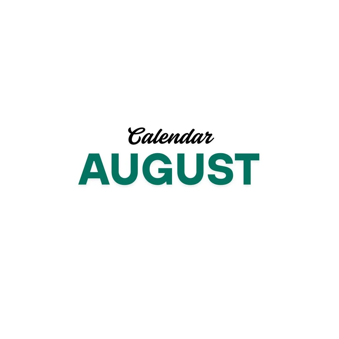 August Calendar
