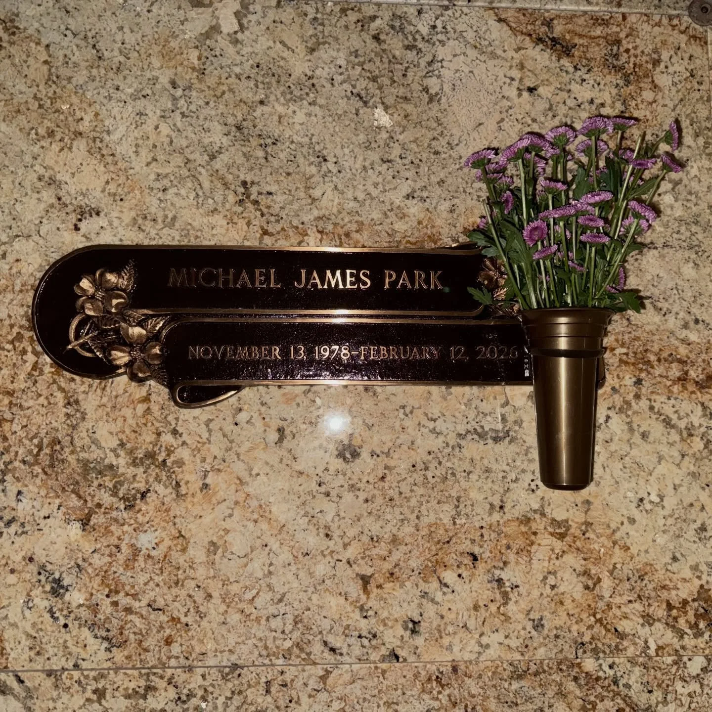 Some days are harder than others 😢 Woke up today to snow. First time in my life I ever played in the snow was with my brother. Today they placed his name on his gravesite. I still can&rsquo;t even believe it.