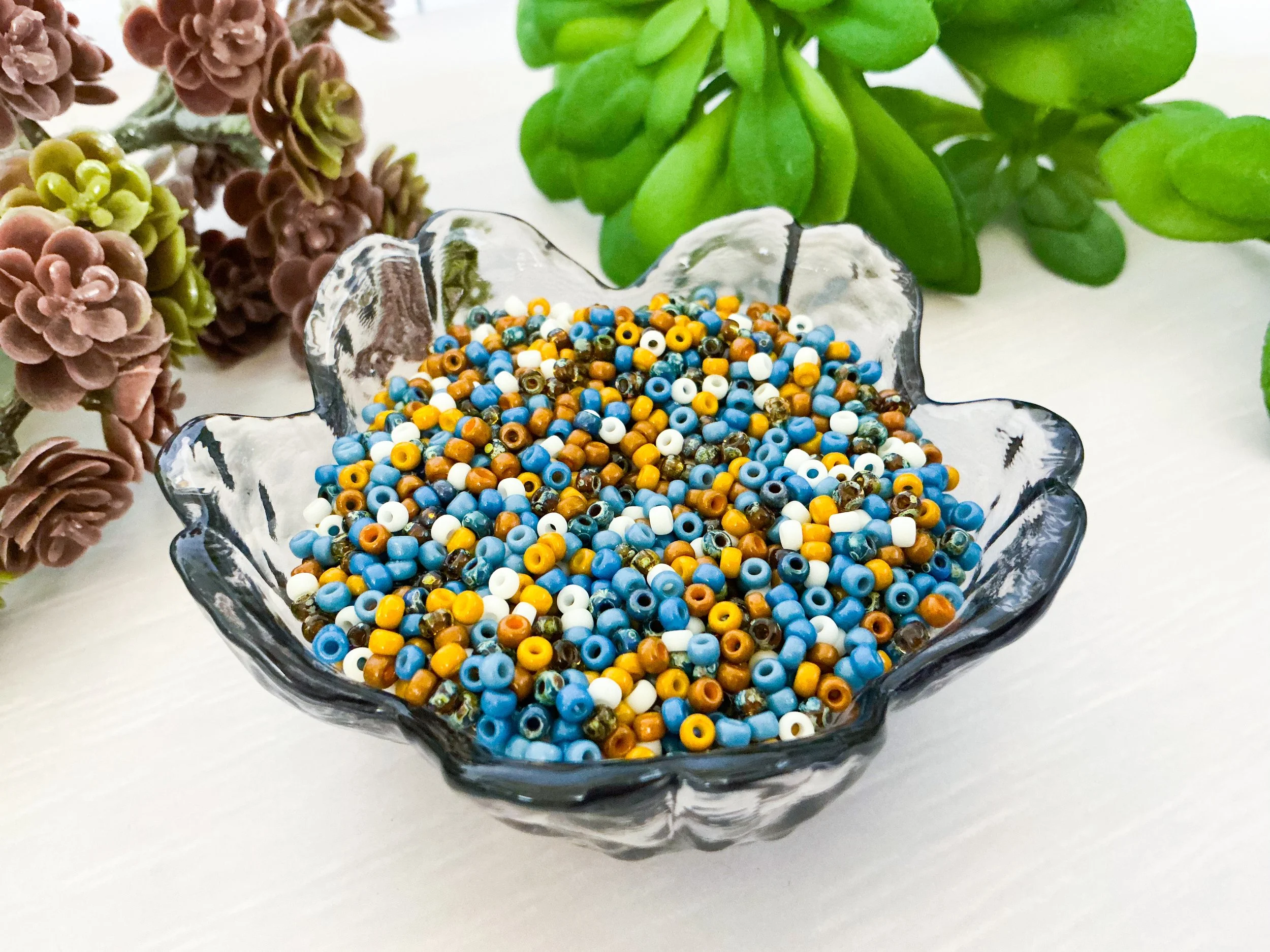Warm Spice Seed Bead Mix - Ships by October 1st
