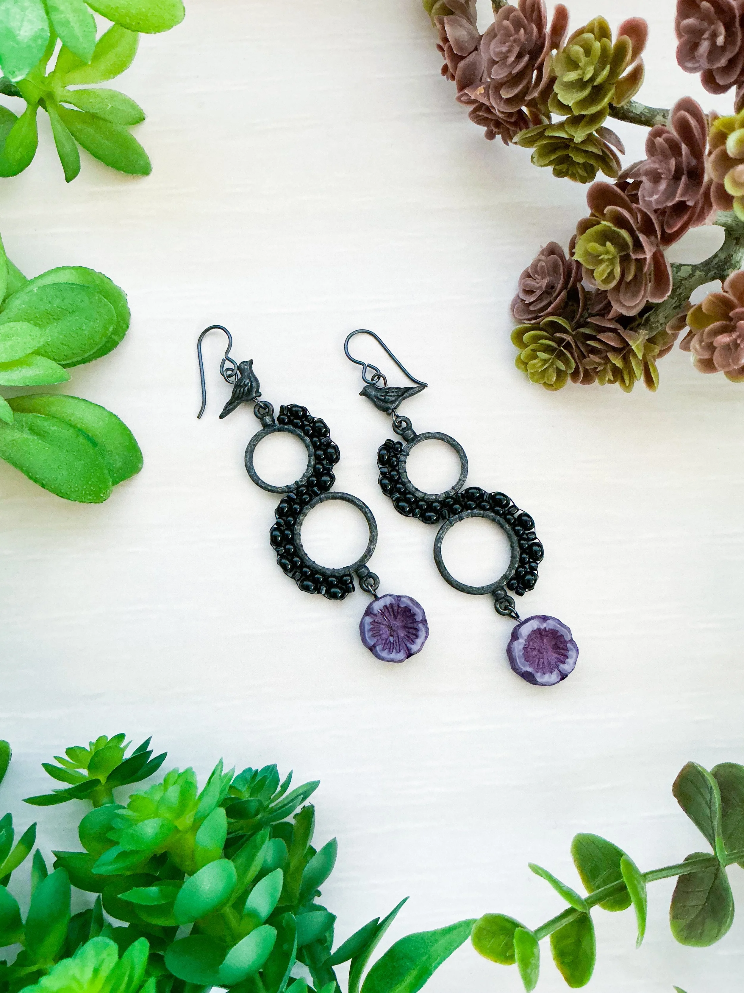 Poe-Inspired Earrings