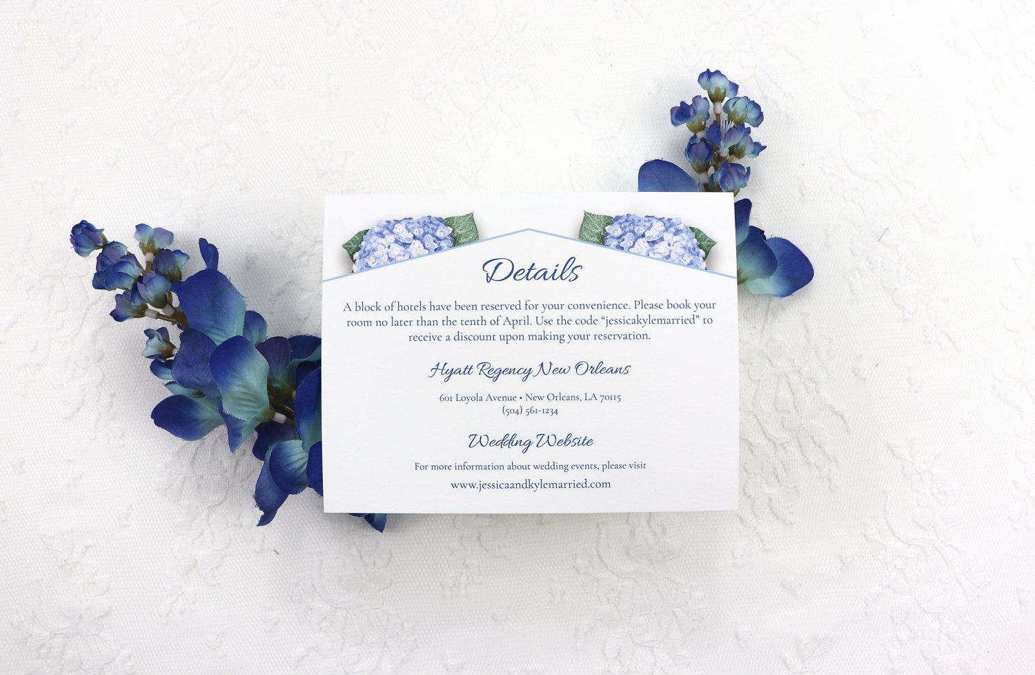 Camellia Memories_Floral Semi Custom Wedding Invitations_Hydrangea