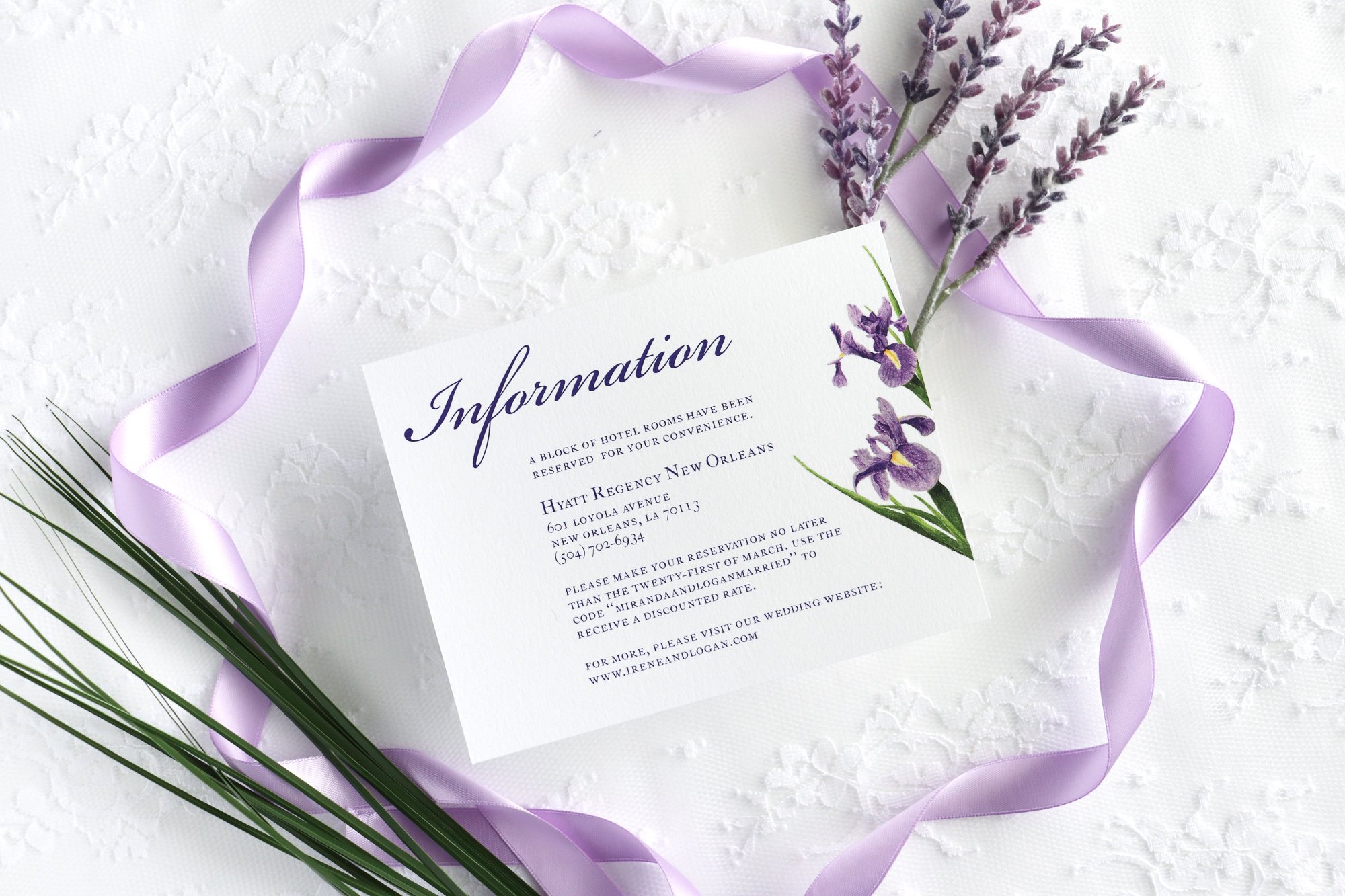 Camellia Memories_Floral Semi Custom Wedding Invitations_Iris