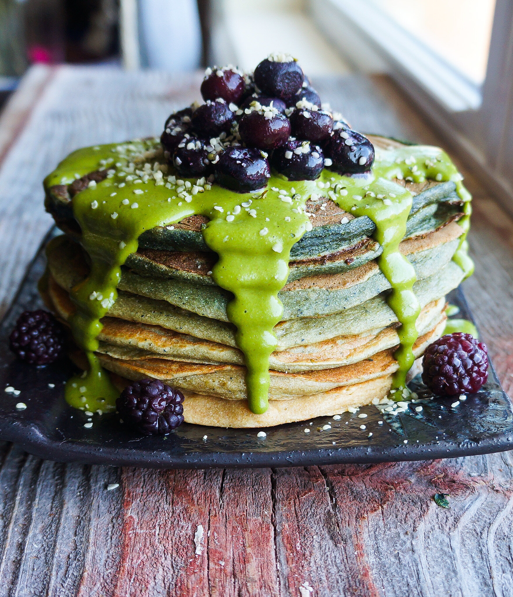 Blueberry Cinnamon Protein Pancakes – Green Lean Clean