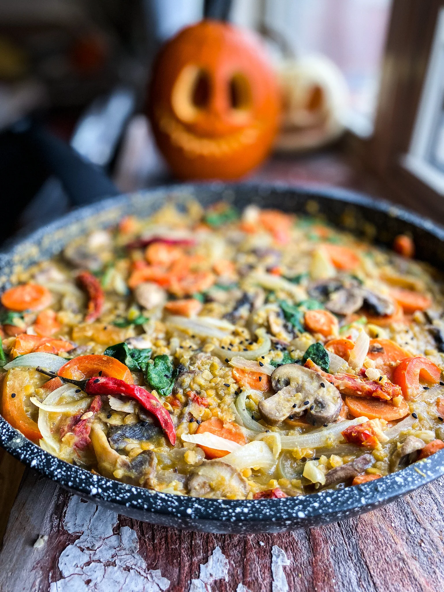Green Thai Curry Red Lentils (Vegan Recipe)