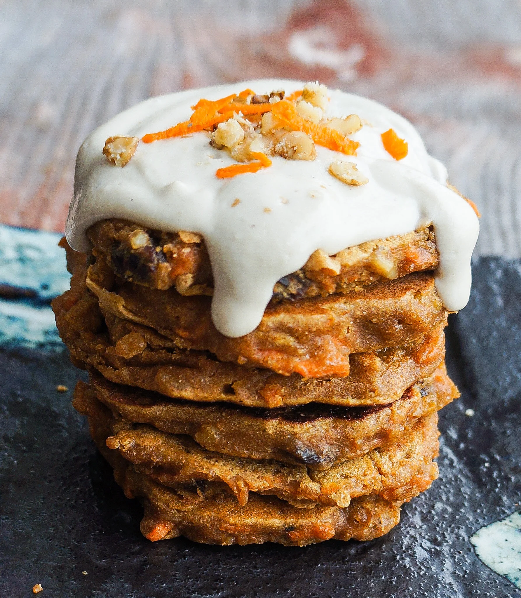 Carrot Cake Protein Pancakes
