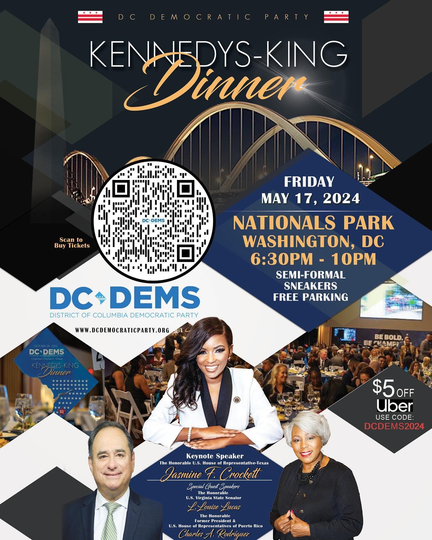 Join us Friday, May 17 at Nats Park for the Kennedys-King Dinner! Learn more at ward2democrats.org #ward2 #ward2dems #democrats