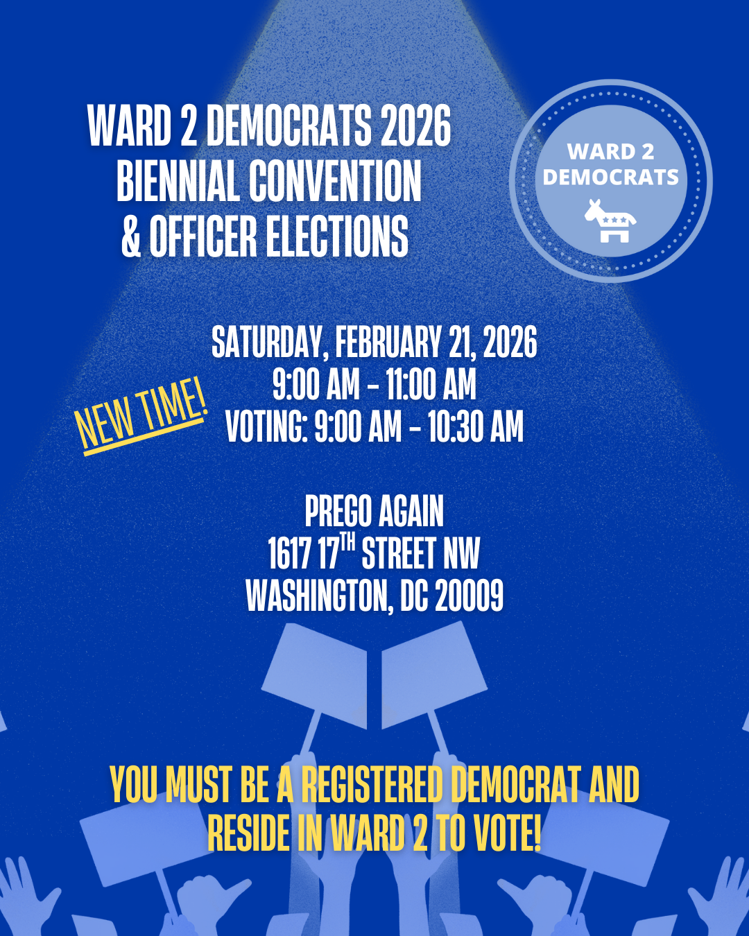Ward 2 Democrats Officer Elections