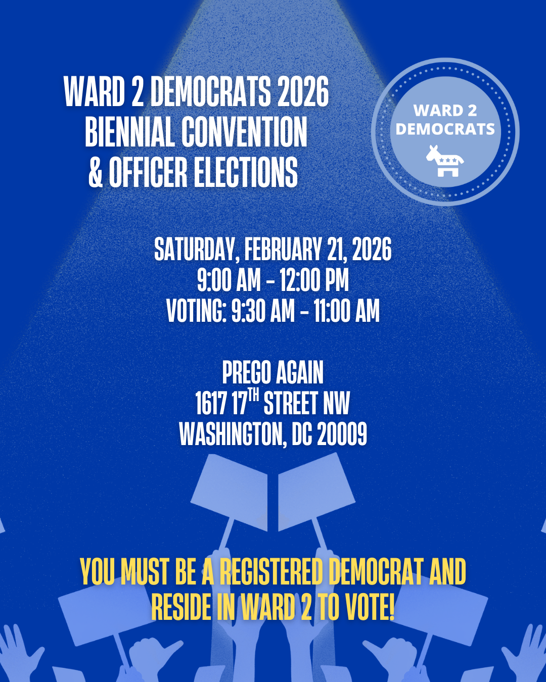 Ward 2 Democrats Officer Elections