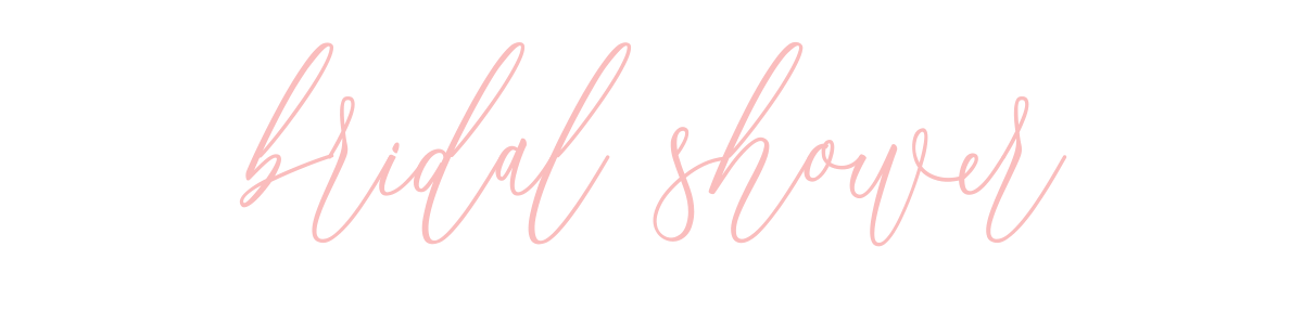 Bridal Shower Blush Blooms Design