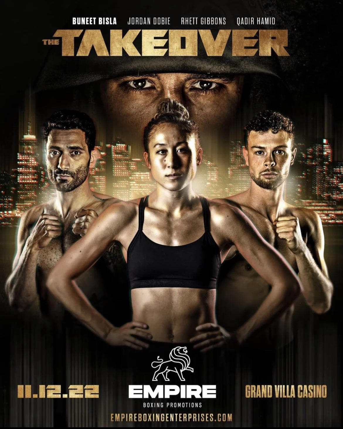 Empire Boxing Promotions presents The TAKEOVER November 12th at the Grand Villa Casino