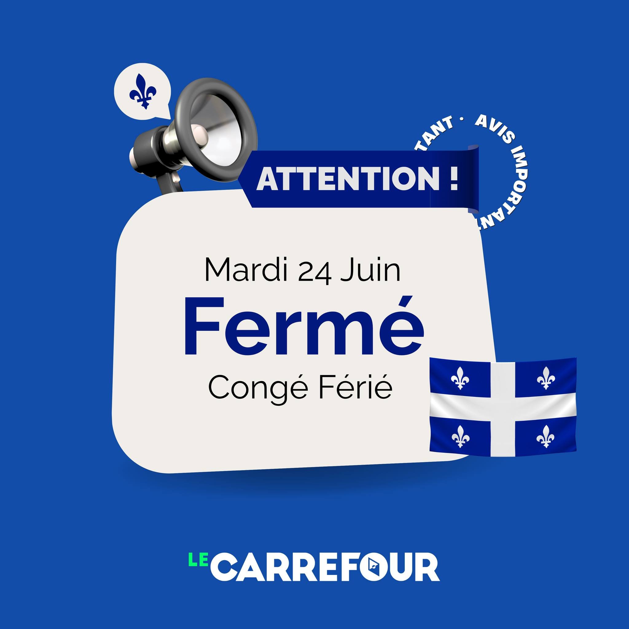 Carrefour fermé