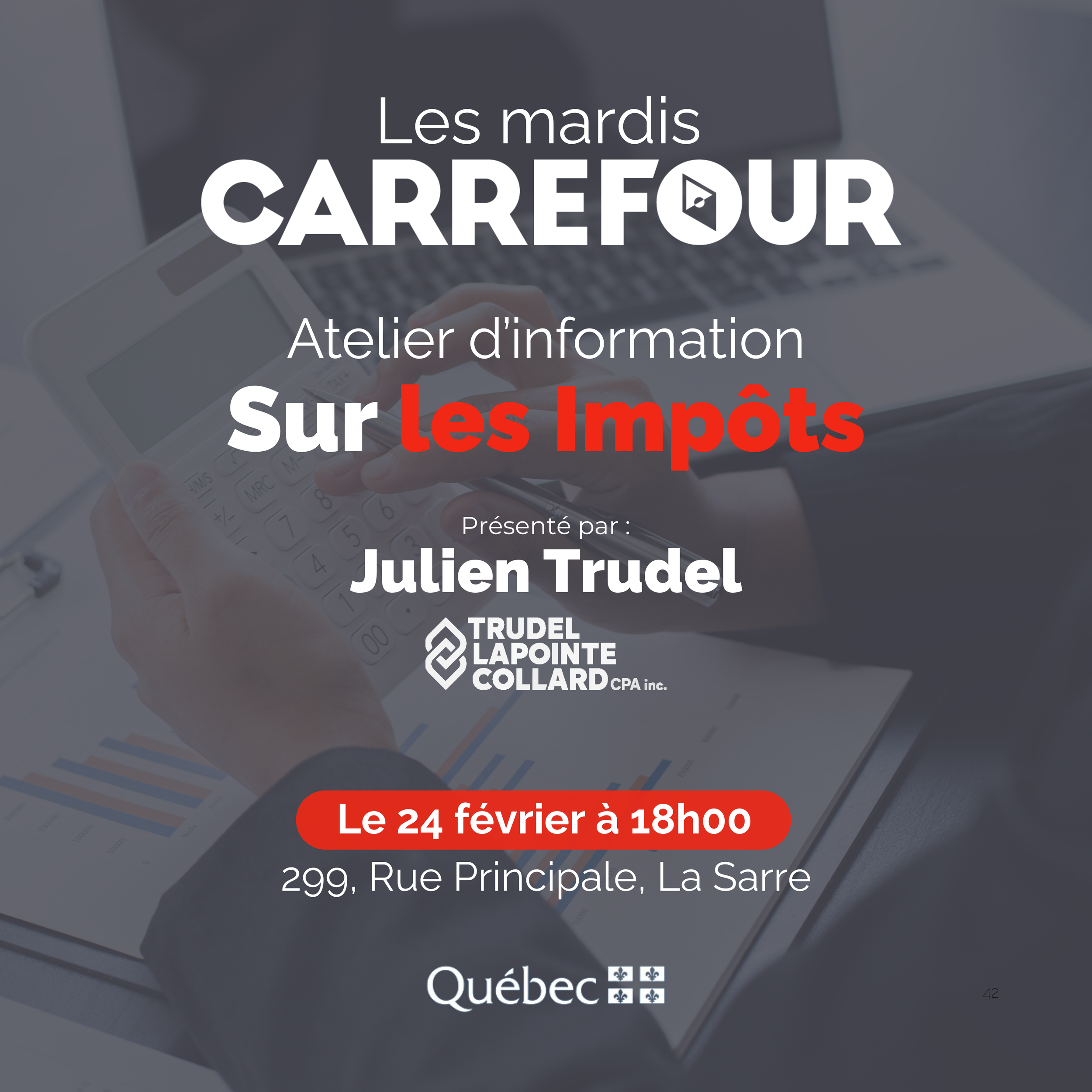 Atelier d’information sur les Impôts