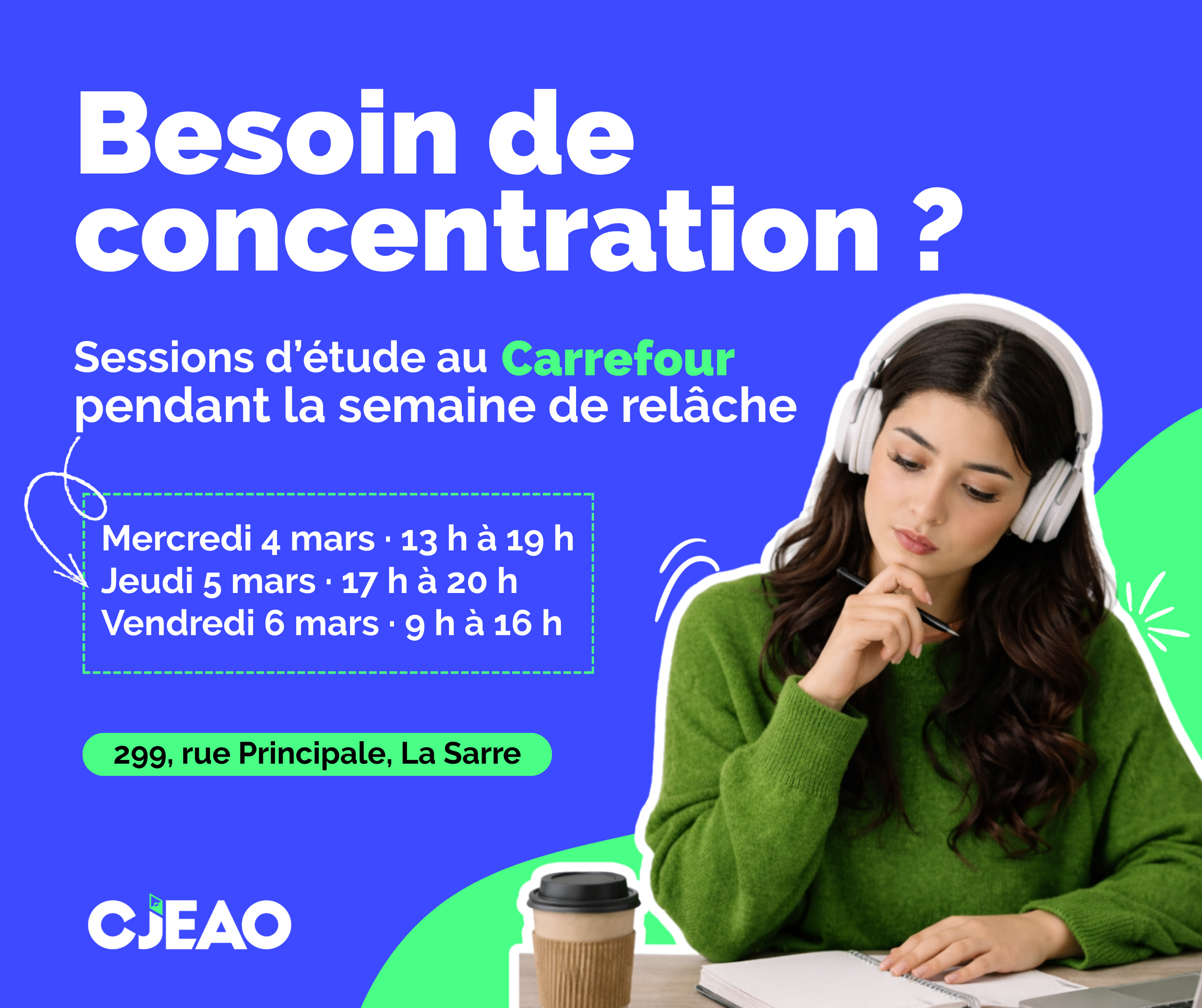 Sessions d’étude au Carrefour