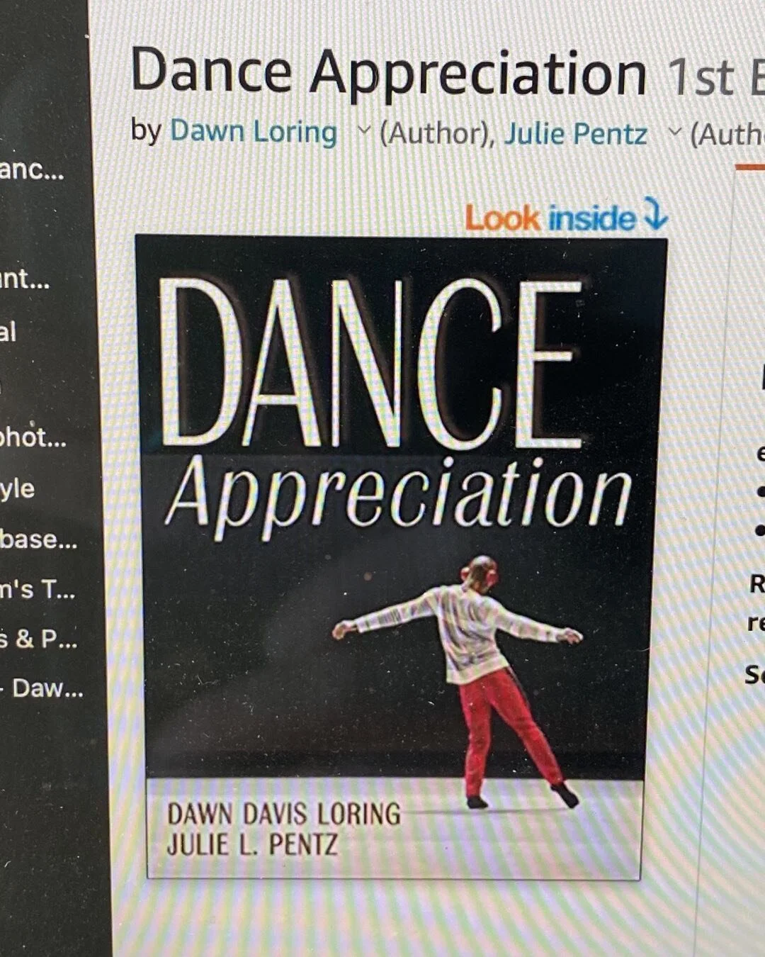 We are delighted to announce that Dance Appreciation is now available! Amazon’s Look Inside feature shares several chapters, so give it a peek.