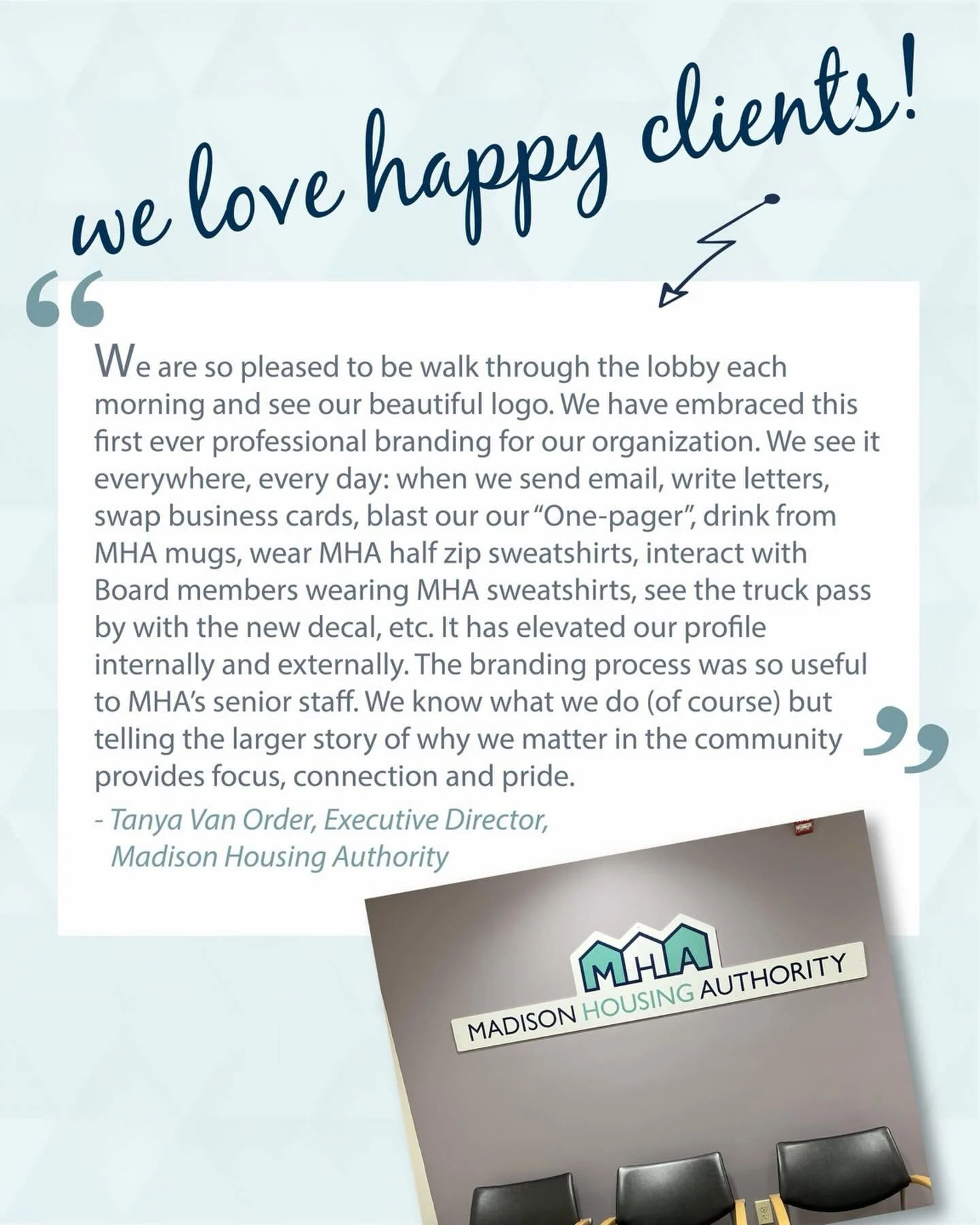 Happy to partner with local vendors to assist my clients in showing off their new branding and putting it to work. #branding #signage #localbusinesses #smallbusinessassistance