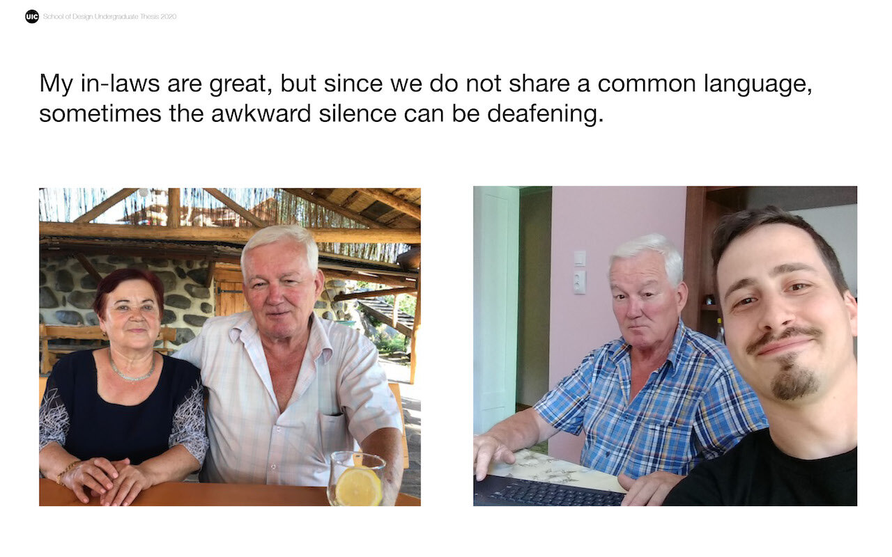 I have found myself many times in situations where awkward silence has led to feeling very tense and nervous. My in-laws who live in Romania, do not speak English and my knowledge of Romanian is very limited. Due to the important nature of our relat…