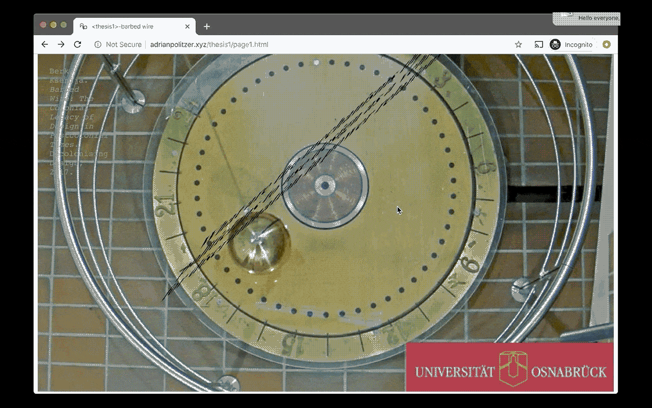 DIGITAL MEDIA—customized website that demonstrates how users’ actions can be thwarted by design. The first section uses an excerpt from the essay "Barbed Wire: The Colonial Legacy of Design in Postcolonial Times,” by Ksenija Berk. Berk writes about …