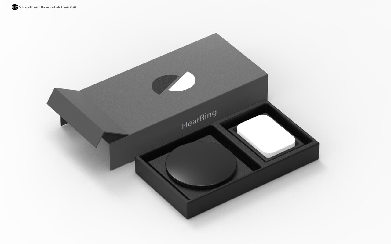 Each HearRing Gem is packaged with its own charger.