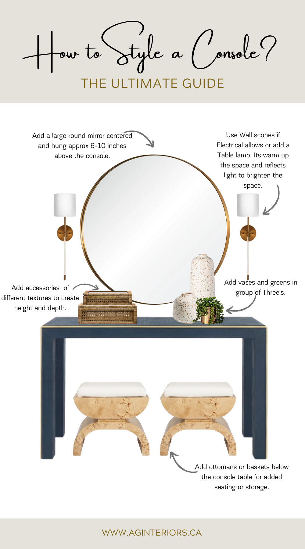 Style Console How To Style A Console | How To Style A Casual Console – MICNK
