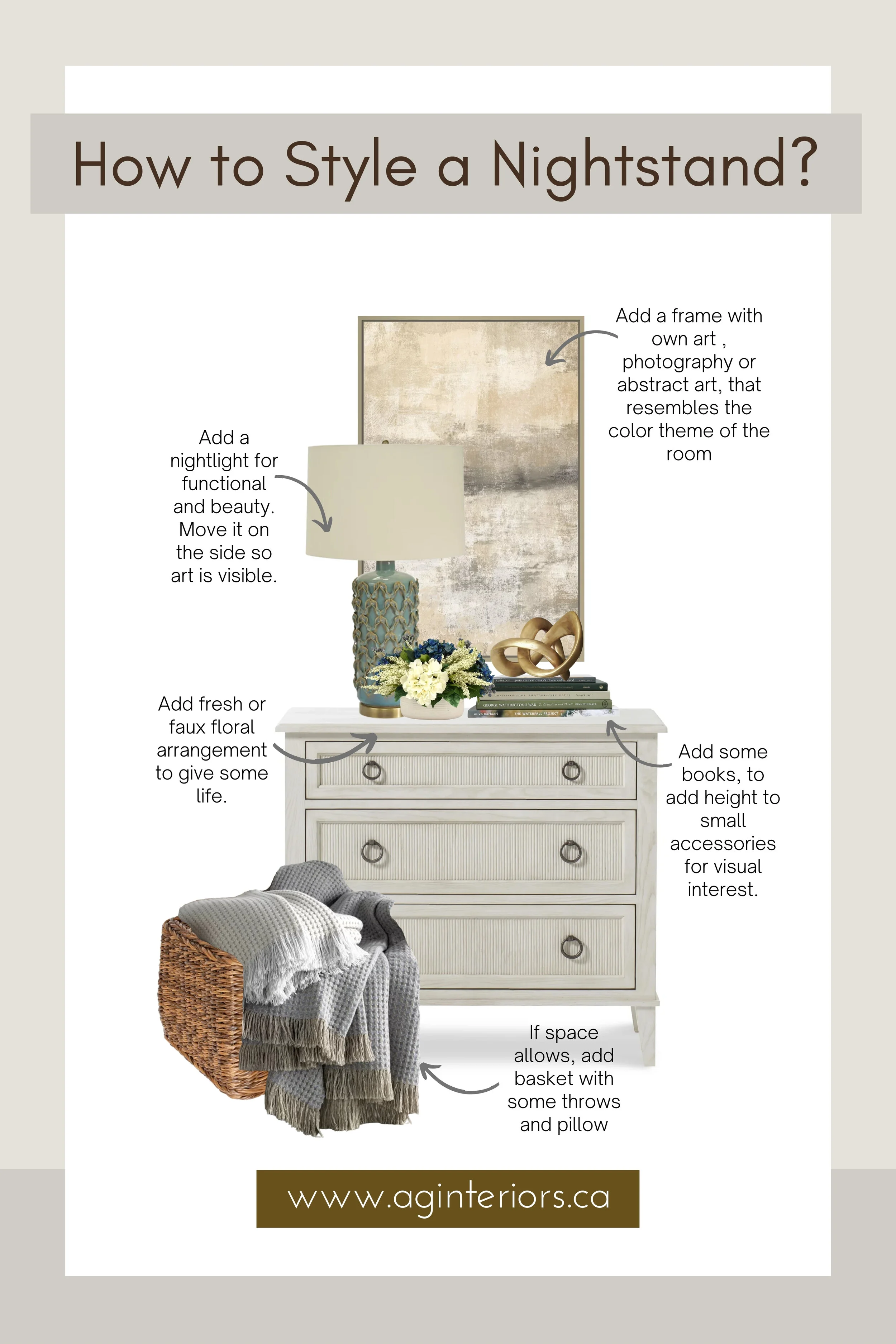 Seven Ways to Style Your Nightstand — AG Interiors | Interior Design ...