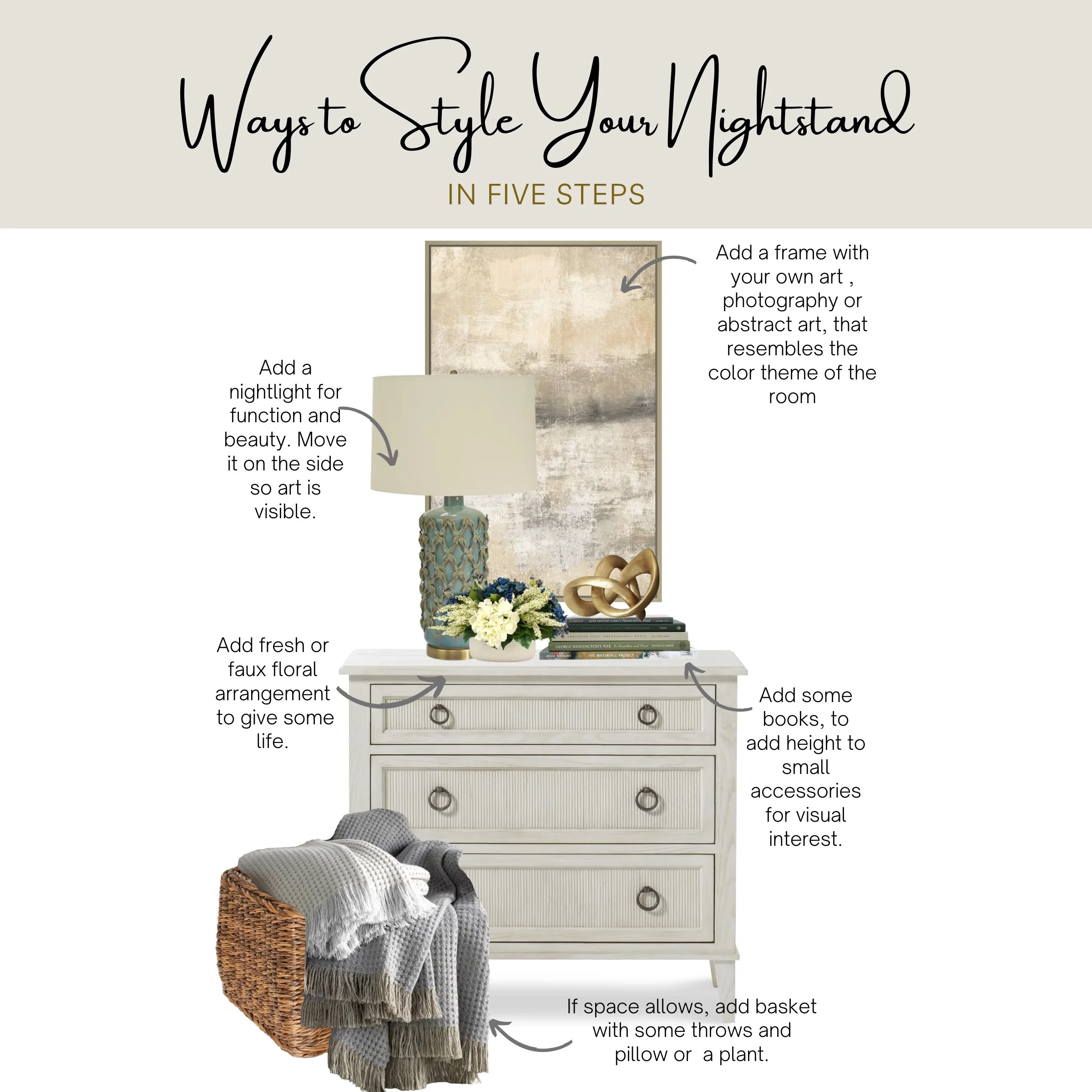 Seven Ways to Style Your Nightstand