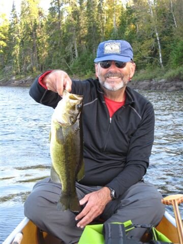 Fall bass fishing at Quetico Provincial Park