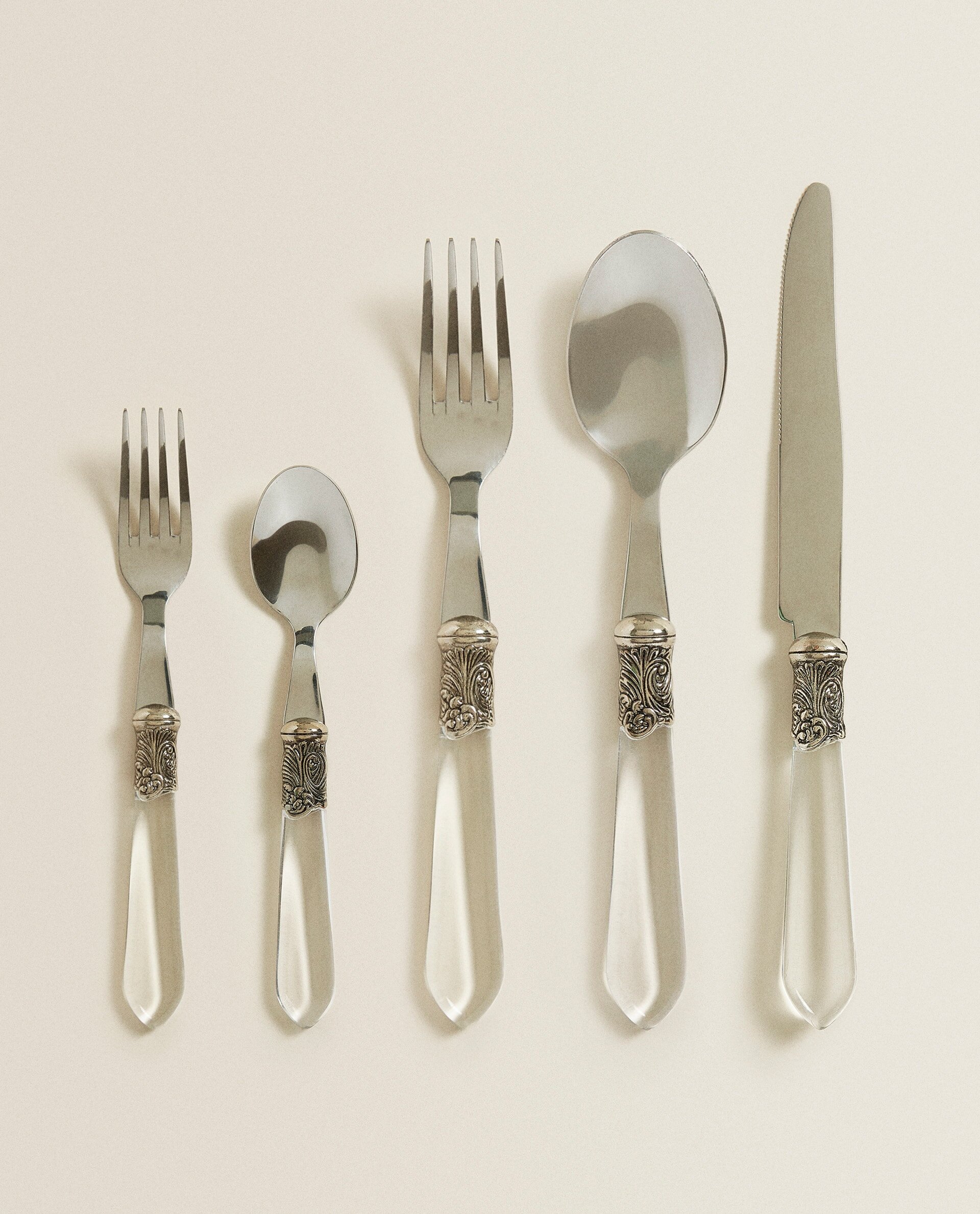 5pc | Vintage Lucite Flatware