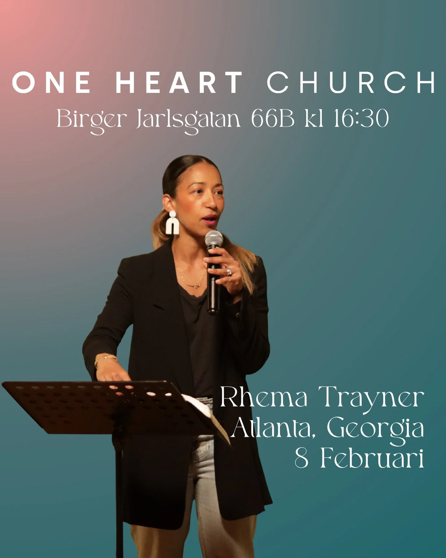 ✨ G&Auml;STTALARE | 8 FEBRUARI ✨

S&ouml;ndag 8 februari f&aring;r vi bes&ouml;k av Rhema Trayner p&aring; One Heart Church 🤍
En stark r&ouml;st f&ouml;r f&ouml;rnyelse i f&ouml;rsamlingen, med fokus p&aring; Jesus, Andens liv och en kyrka formad av