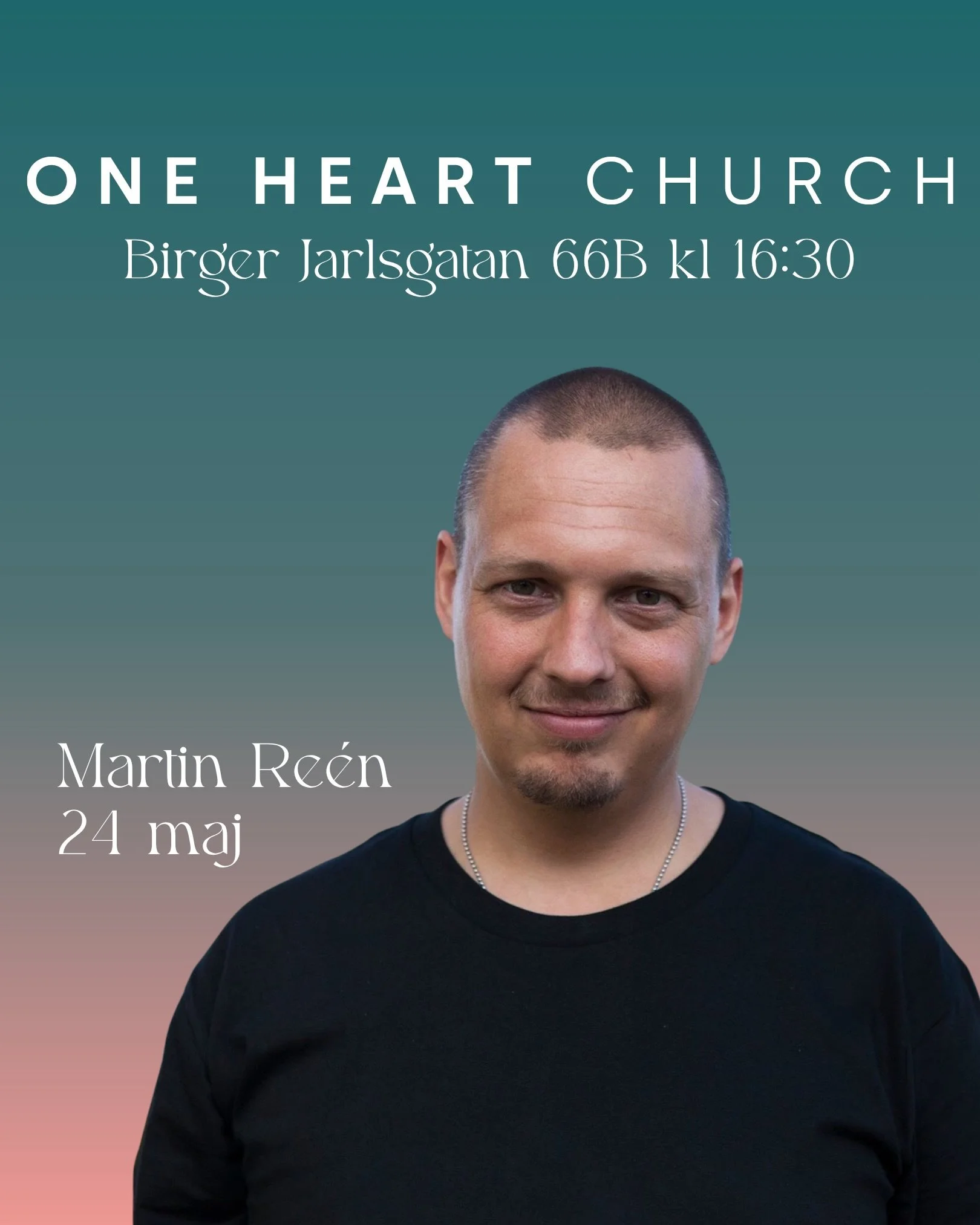 S&Ouml;NDAG 24 MAJ f&aring;r vi bes&ouml;k av v&aring;r gode v&auml;n Martin R&eacute;en, som kommer att predika hos oss 🙌
@martin.reen b&auml;r p&aring; en djup uppenbarelse om Faderns k&auml;rlek och n&aring;den i Jesus Kristus. Hans l&auml;ngtan 