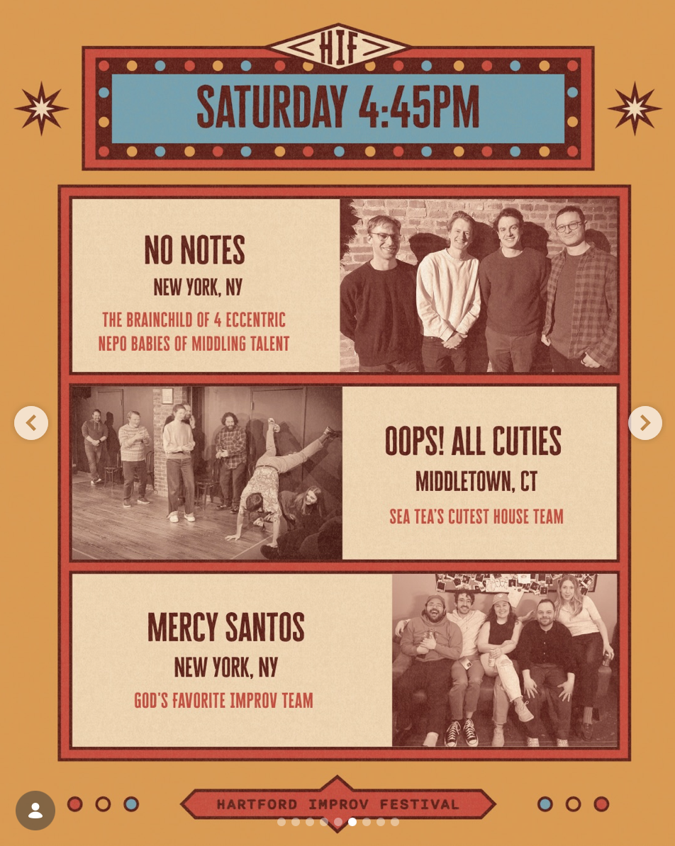 Show: No Notes @ Hartford Improv Festival